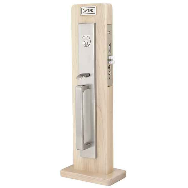 Emtek 3348 Lugano Brass Mortise Entrance Handleset - Entry Set