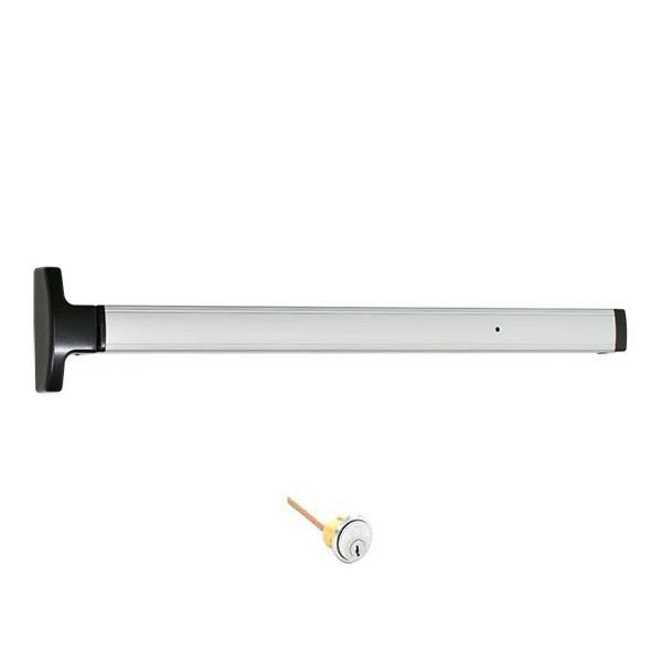 Falcon Falcon 1694NL-P/HB-P - Concealed Vertical Rod Touchbar Device - Night Latch/Hold Back with Pull, with 179CA and Rim Cylinder - 3FT FAL-1694NL-P/HB-P-3FT