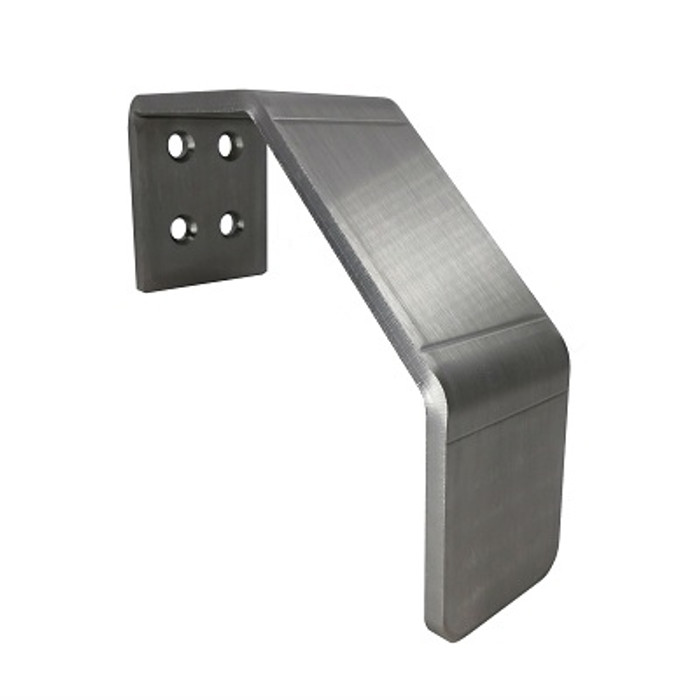 Don-Jo 43 Door Arm Pull, Cast, 5-1/2" CTC, 6-1/2" Overall, 1-3/4" Projection, 1-5/16" Clearance, Satin Stainless Steel Finish
