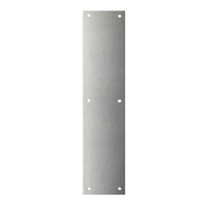 Don-Jo 78 Push Plate, 4" by 16", 630 - Satin Stainless