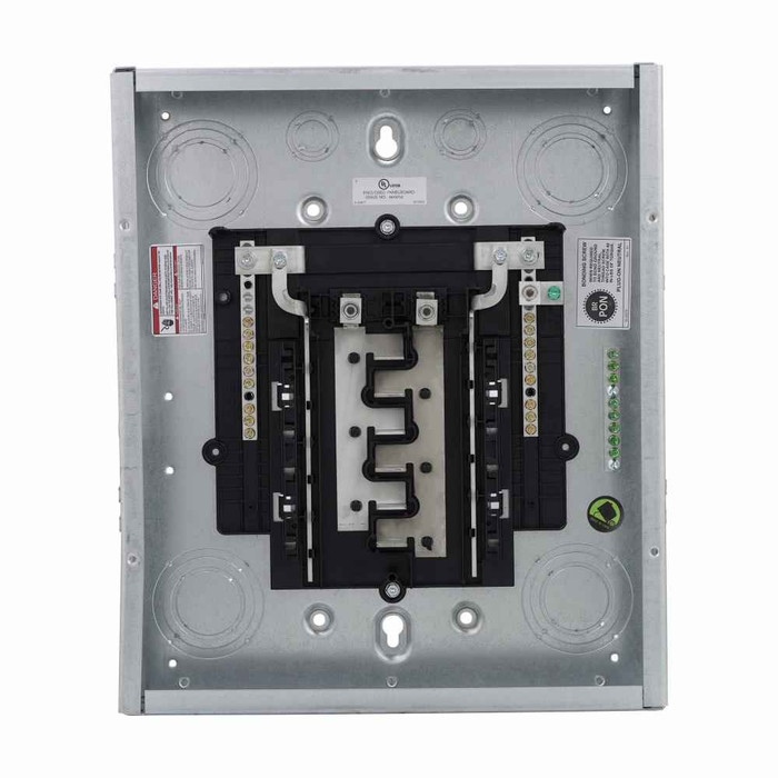 Eaton Eaton BR main lug loadcenter, Ground bar, Main lug only, 125 A, X0, Aluminum, 1, Metallic, 10kAIC, BR2125, Surface, flush, 24 Circuits, Twenty-four pole, 12 Spaces, Two hots, a neutral, and a ground, Single-, 120/240V