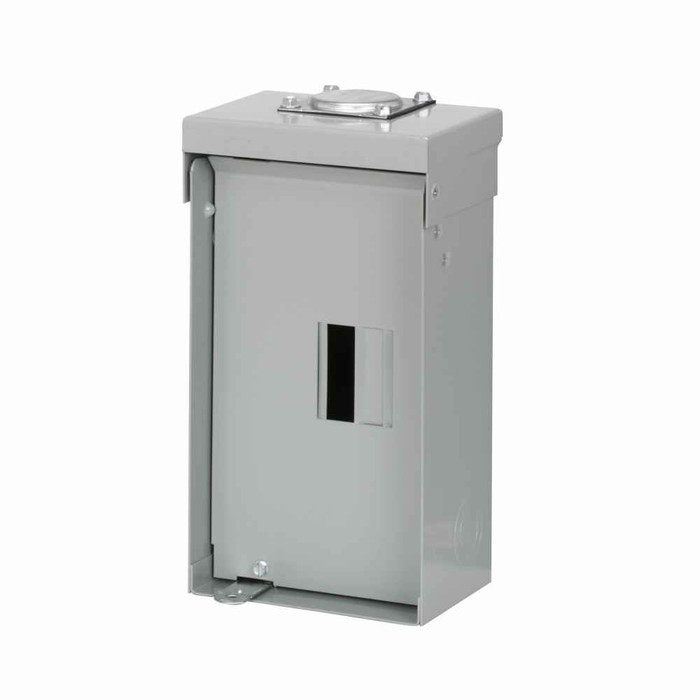 Eaton BR main lug loadcenter,Rainproof, furnished with hub closure plates,Main lug,125 A,6R,Aluminum,Cover included, 3R,Metallic,10 kAIC,2 Spaces,4 Circuits,Three-wire,Single-