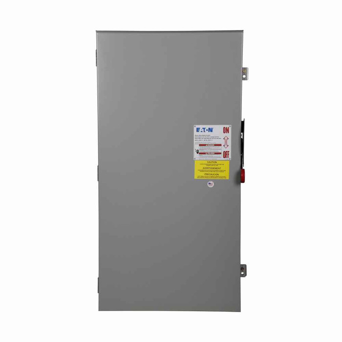 Eaton 400A/3P HD Fusible Safety Switch 600V w/Neut Nema 3R**