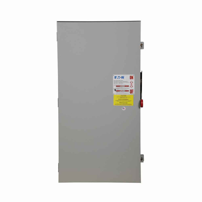 Eaton General duty cartridge fuse safety switch, 400 A, 3R, Painted galvanized steel, Class H fuses, Fusible with neutral, Three-pole, Four-wire, Category: general duty safety switch, 240 V Eaton General duty cartridge fuse safety switch, 400 A, 3R, Painted galvanized steel, Class H fuses, Fusible with neutral, Three-pole, Four-wire, Category: general duty safety switch, 240 V