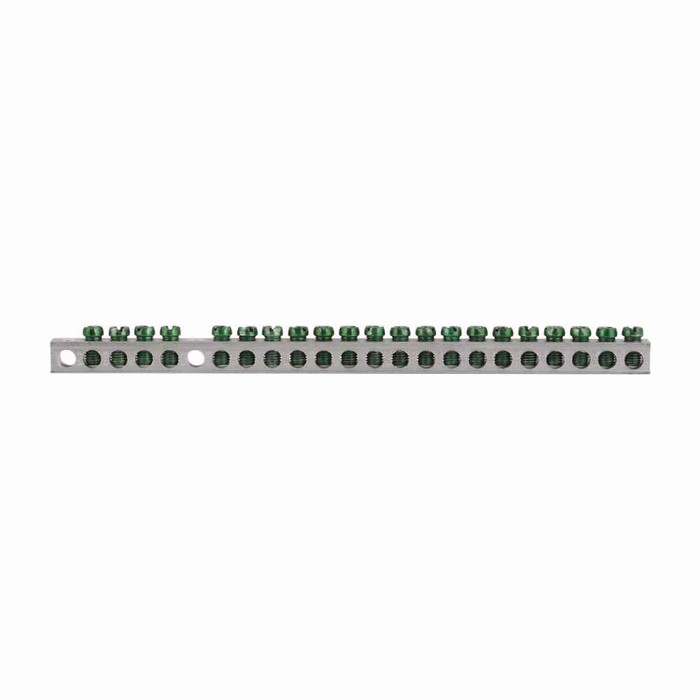 Eaton CH Loadcenter and Breaker Accessories - 21 Terminal Ground Bar Kit,1-3/4 in mounting hole distance,Ground bar kit,CH,21 terminals,0.75 in,CH and BR loadcenters