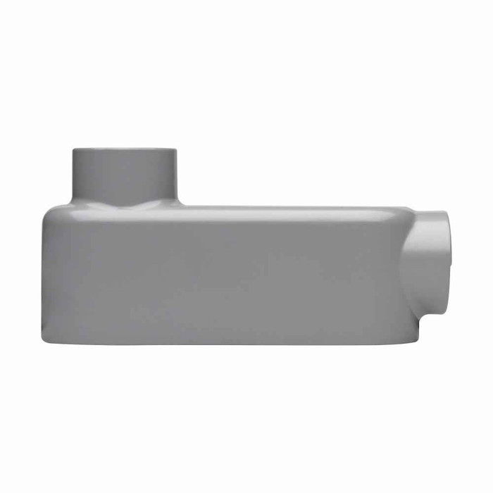 Crouse-Hinds Eaton series Condulet Series 5 conduit outlet body, Rigid/IMC, Copper-free aluminum, LB shape, 4"
