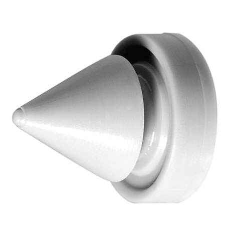 Rockwood 608 Door Silencer, 1/2" Diameter, for Metal Frame, 100 in the Pack, Grey Finish