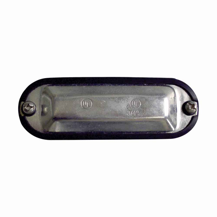 Crouse-Hinds Eaton series Condulet Form 5 integral gasket cover, Sheet steel, 1"