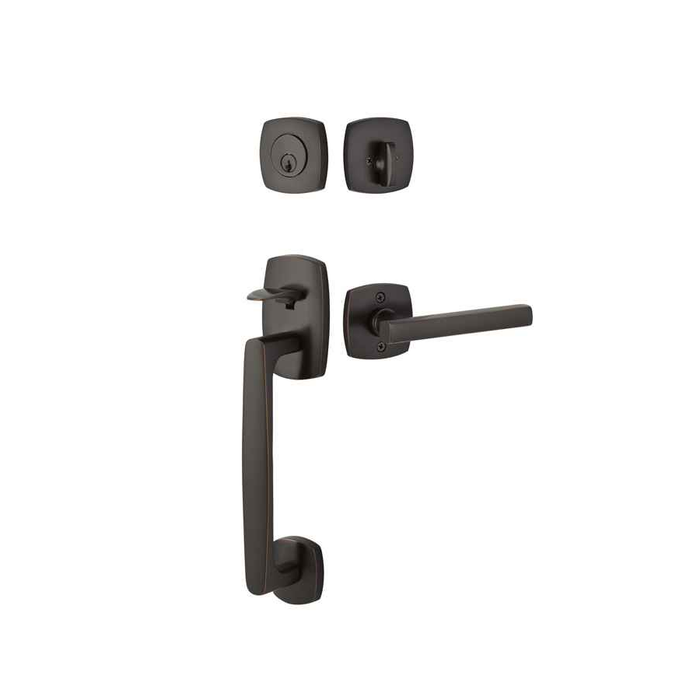 Emtek 4715 Urban Modern Single Cylinder Entrance Handleset - Brass Tubular