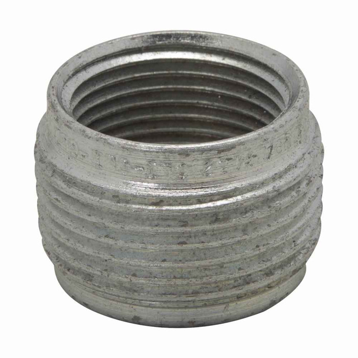 Crouse-Hinds Eaton series RE reducer, Rigid/IMC, End 1: 1" NPT, End 2: 3/4" NPT, Steel