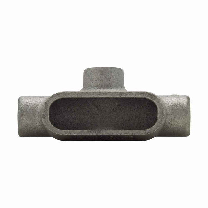Crouse-Hinds Eaton series Condulet Form 7 conduit outlet body, Feraloy iron alloy, T shape, 2"