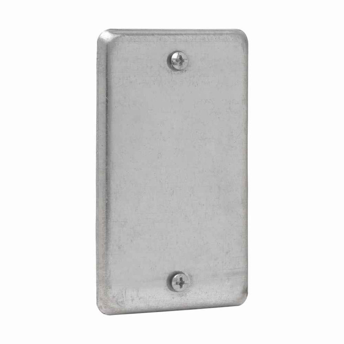 Crouse-Hinds Eaton series Utility Box Cover, Blank, Steel, Blank