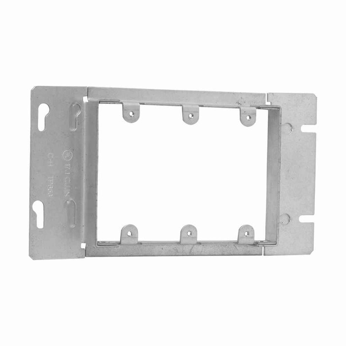 Crouse-Hinds Eaton series Gang Box Cover, Raised surface, Steel, Three-gang, 13.5 cubic inch capacity