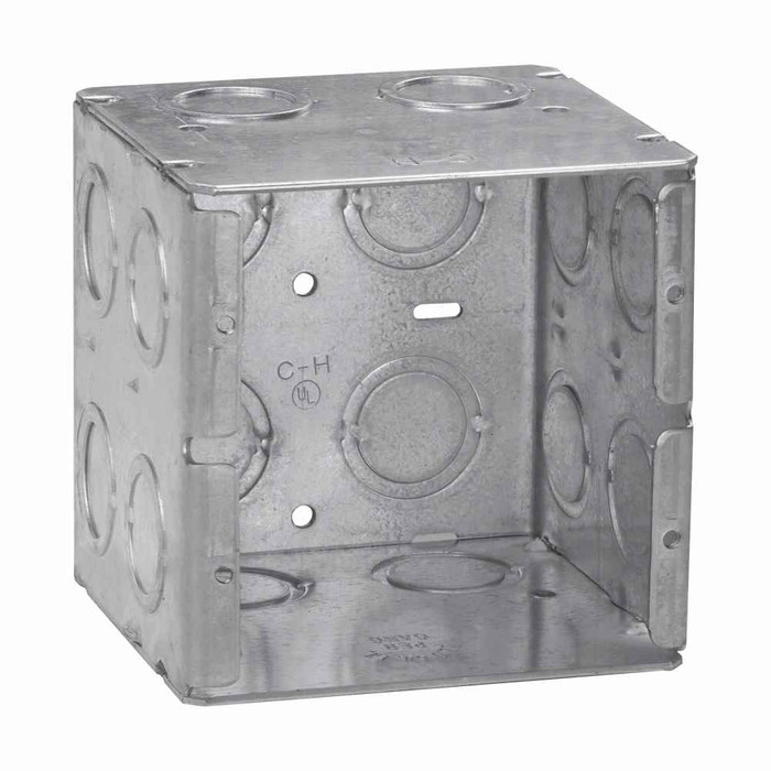 Crouse-Hinds Eaton series Masonry Box, 1/2", 3/4", 3-1/2", 1/2", 3/4", Steel, Two-gang, 1/2", 3/4", 44.0 cubic inch capacity