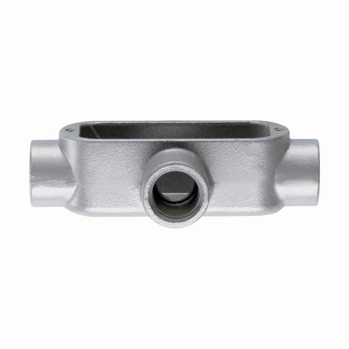 Crouse-Hinds Eaton series Condulet Form 5 conduit outlet body, Malleable iron, X shape, 3/4"