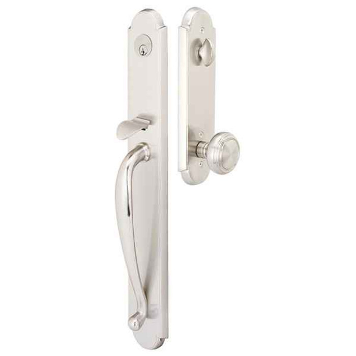 Emtek Emtek 4314 Wilmington Single Cylinder Entrance Handleset - Brass Tubular EMTEK-4314