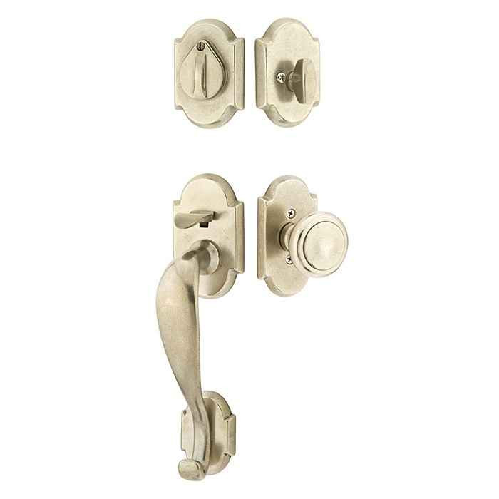 Emtek Emtek 451211 Denver Entrance Handleset - Sandcast Bronze Tubular - Single Cylinder EMTEK-451211