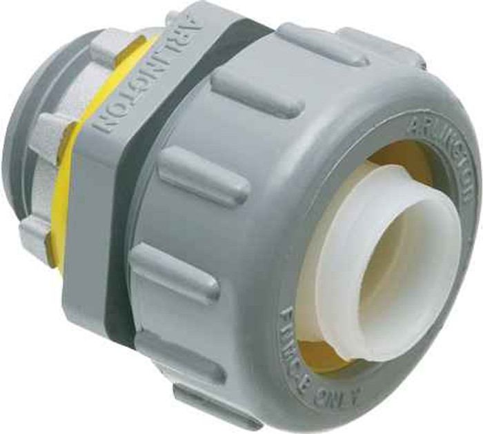 Arlington Industries Non Metallic straight connector for use with non metallic liquid tight conduit type B only. 1-1/2" Trade Size.
