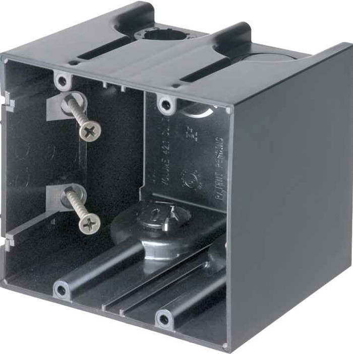Arlington Industries One Box Non-Metallic outlet boxes. Two Gang. Vertical. 41.3 cu.