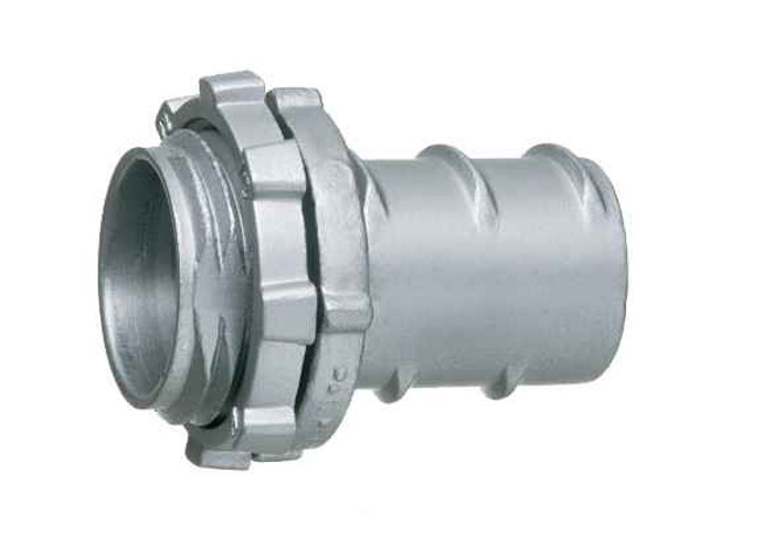 Arlington Industries Zinc die-cast, 3/4 Knockout, Screw in connector for aluminum and steel cable. Secures to knockout with zinc die-cast locknut. Up to 1/2" flex Arlington Industries Zinc die-cast, 3/4 Knockout, Screw in connector for aluminum and steel cable. Secures to knockout with zinc die-cast locknut. Up to 1/2" flex