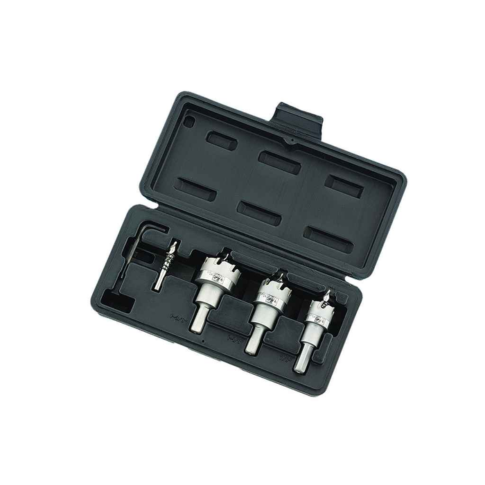 Ideal Industries TKO Carbide-Tipped Hole Cutter Kit 4-Piece 7/8 to 1-3/8 Inch SmoothStart Pilot Bit