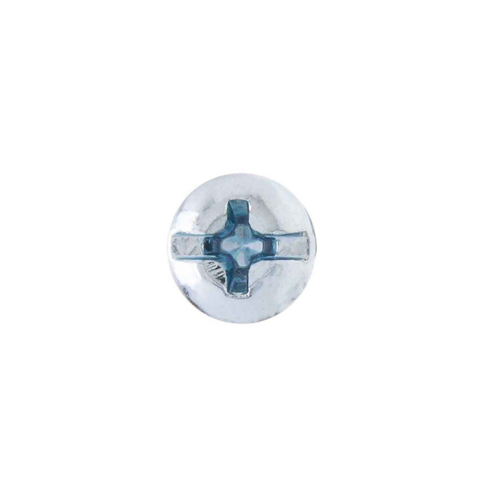 Metallics 10 x 2-1/2 in. Pan Head Phillips Sharp Point Tapping Screws - Steel Zinc - 100qty