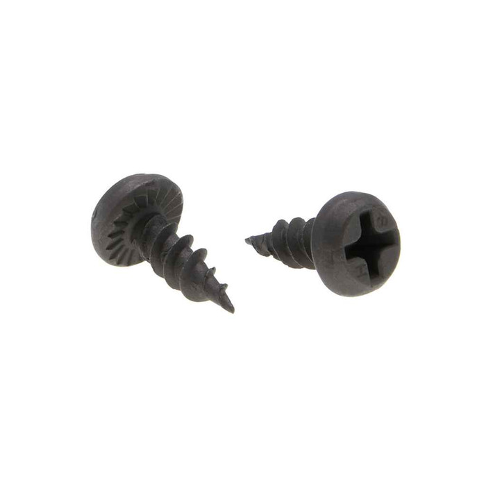 Metallics 6 x 7/16 in. Pan Head Phillips Sharp Point Self-Piercing Framing Screws - Steel Black Phosphate - 1000qty