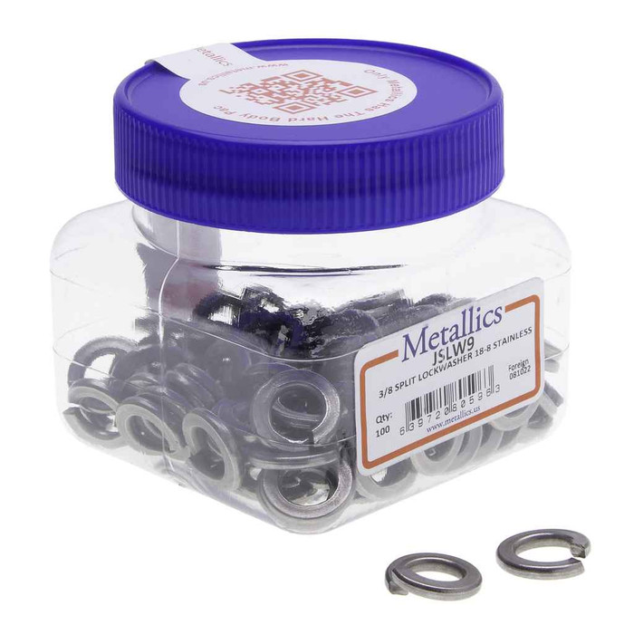 Metallics Washers 3/8 Split Lock SS