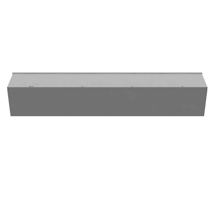 Milbank 8x48x8 Screw Cover Wireway Type 3R UL Listed Steel No Knockouts ANSI 61 Gray Quad D Knockout For Lock