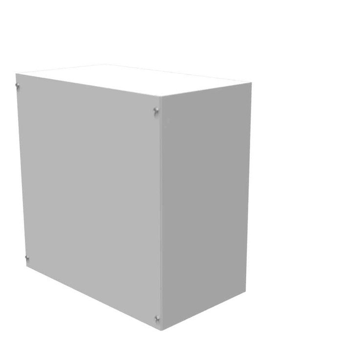 Milbank 18x10x18 Screw Cover Type 1 UL Listed Steel No Knockouts ANSI 61 Gray Cover With Teardrop Slots Mounting Holes In Back