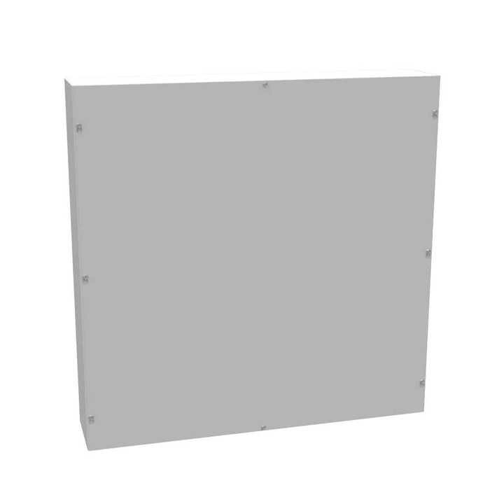 Milbank 30x6x30 Screw Cover Type 1 UL Listed Steel No Knockouts ANSI 61 Gray Cover With Teardrop Slots Mounting Holes In Back