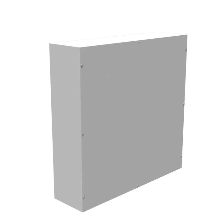 Milbank 30x8x30 Screw Cover Type 1 UL Listed Steel No Knockouts ANSI 61 Gray Cover With Teardrop Slots Mounting Holes In Back