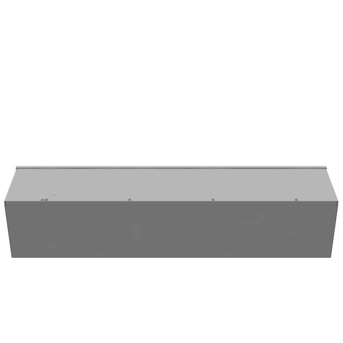 Milbank 10x48x10 Screw Cover Wireway Type 3R UL Listed Steel No Knockouts ANSI 61 Gray Quad D Knockout For Lock