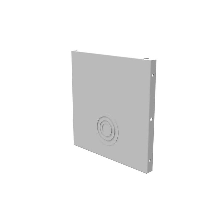Milbank Wireway End Type 1 8x8 Screw Cover ANSI 61 Gray Steel Knockouts
