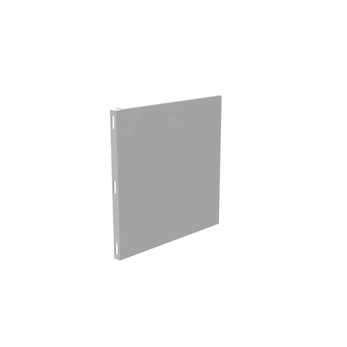 Milbank Wireway Universal End Type 1 12x12 Screw Cover ANSI 61 Gray Steel No Knockouts