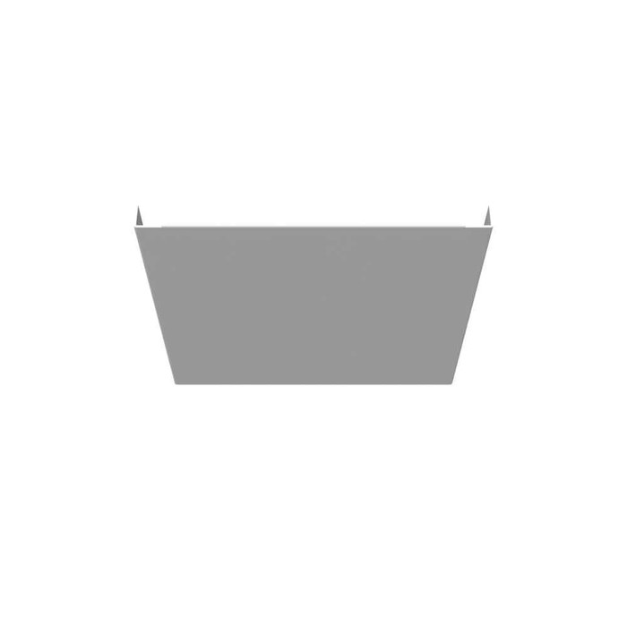 Milbank Wireway End Type 1 8x8 Screw Cover ANSI 61 Gray Steel No Knockouts