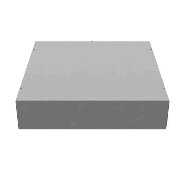 Milbank 36x8x36 Screw Cover Type 1 UL Listed Steel No Knockouts ANSI 61 Gray Cover With Teardrop Slots Mounting Holes In Back
