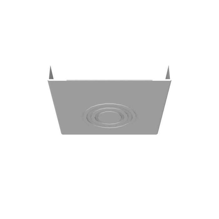 Milbank Wireway End Type 1 4X4 Screw Cover ANSI 61 Gray Steel Knockouts