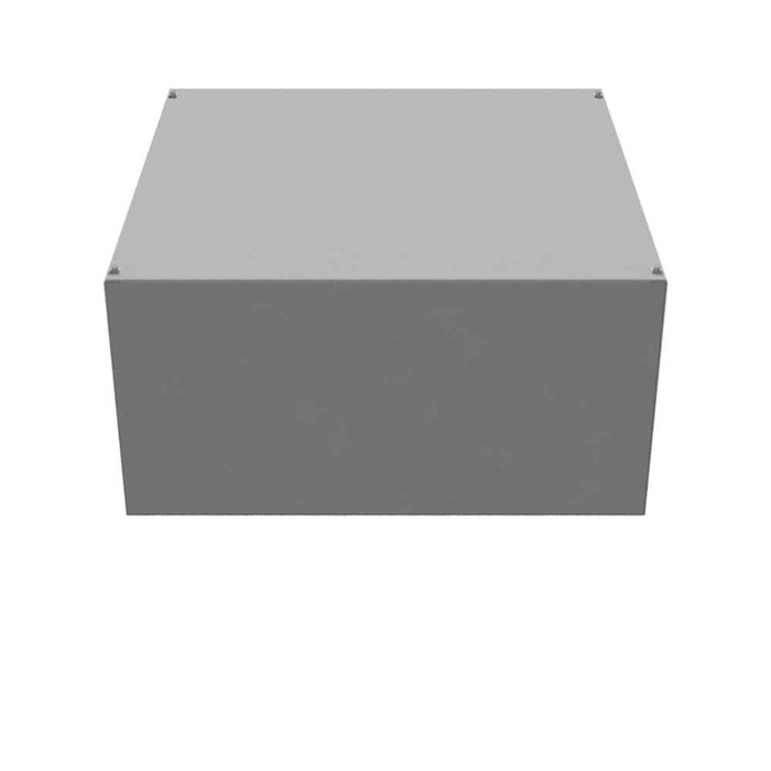 Milbank 24X12x24 Screw Cover Type 1 UL Listed Steel No Knockouts ANSI 61 Gray Cover With Teardrop Slots Mounting Holes In Back