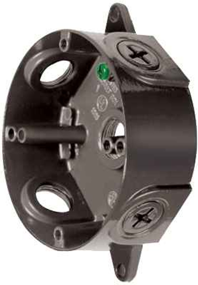 RAB OUTDOOR ACCESSORY WEATHERPROOF ROUND BOX 1/2 INCH HOLES NO COVER