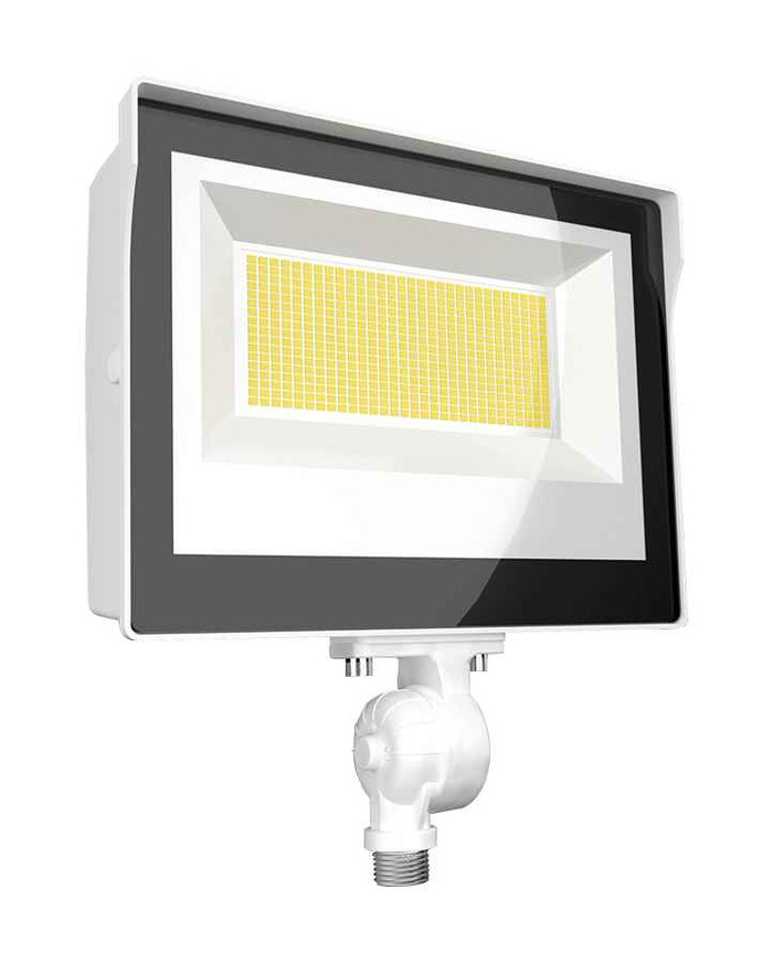 RAB FLOODLIGHTS 3891-8372 LUMENS X17 ADJUSTABLE 60/50/30W FIELD ADJUSTABLE CCT 5000/4000/3000K KNUCKLE MOUNT WHITE