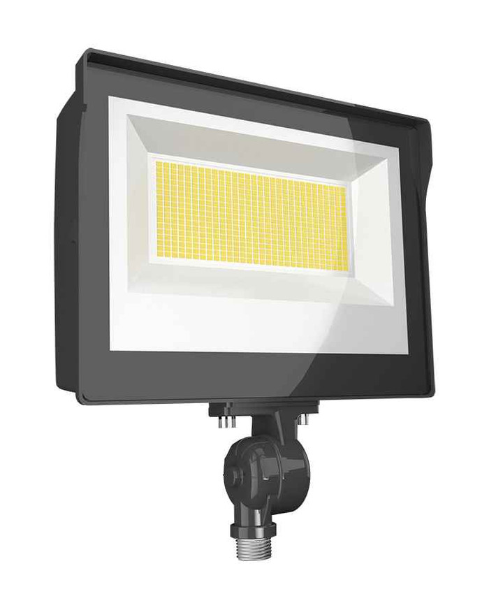 RAB FLOODLIGHTS 5356-11509 LUMENS X17 ADJUSTABLE 80/60/40W FIELD ADJUSTABLE CCT 5000/4000/3000K KNUCKLE MOUNT BRONZE