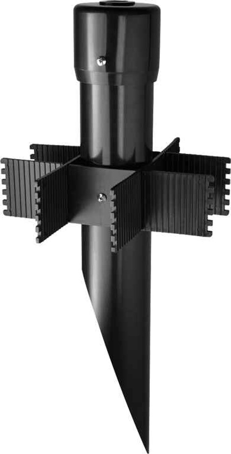 RAB LANDSCAPE MIGHTY POST 19 INCHES 3 INCHES DIAMETER BLACK
