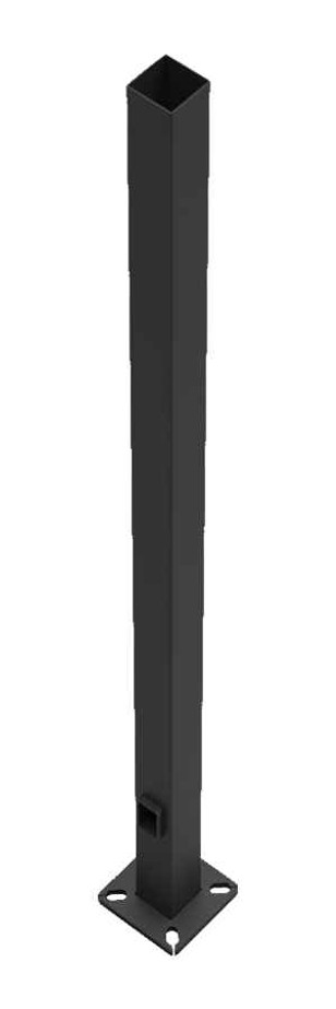 RAB POLES PS4 4 INCH SQUARE POLE 11 GAUGE 10 FEET DRILLED