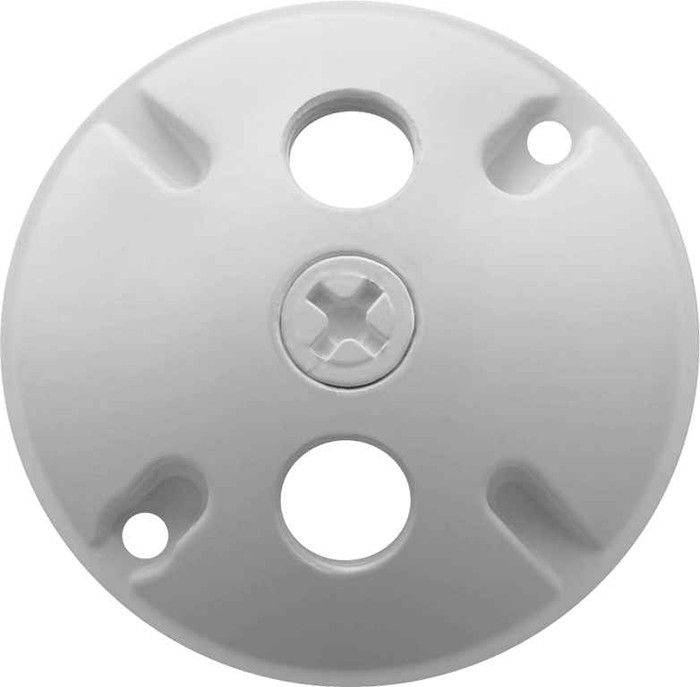 RAB OUTDOOR ACCESSORY WEATHERPROOF COVER ROUND 3 HOLES WHITE