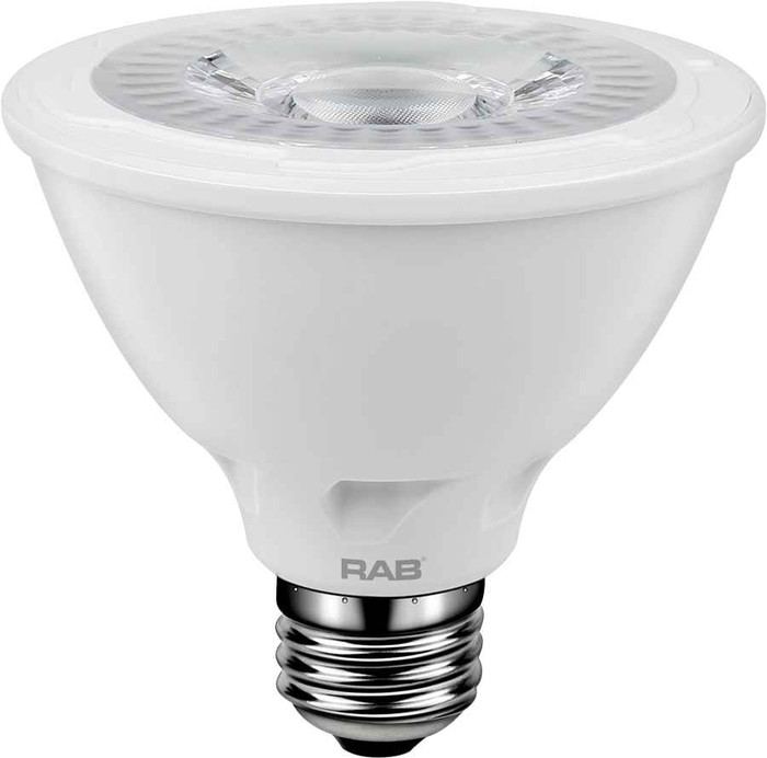RAB PARS 915 LUMENS PAR30S 11W 90CRI 3000K 75EQ BASE E26 40 DEGREE BEAM SPREAD DIMMABLE