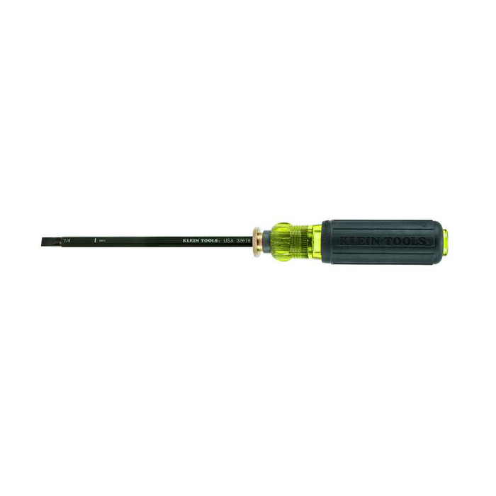 Klein Tools Adjustable Screwdriver, #2 Phillips, 1/4-Inch Slotted