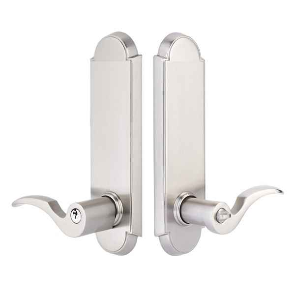 Emtek Modern Brass Tubular Single Point Lockset with Cortina Lever - Single Cylinder