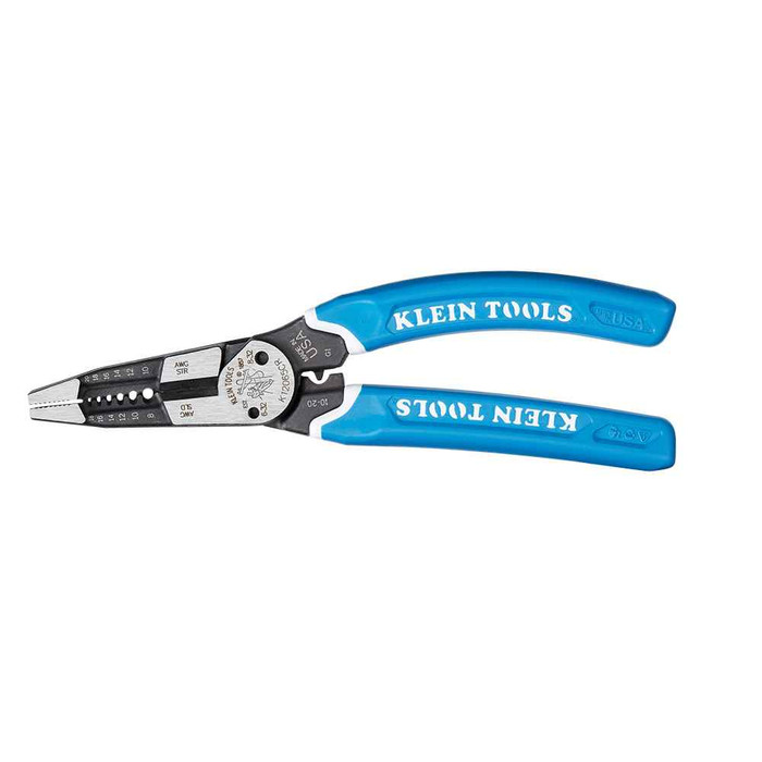 Klein Tools Klein-Kurve® Heavy-Duty Wire Stripper / Cutter / Crimper Multi Tool, 8-20 AWG