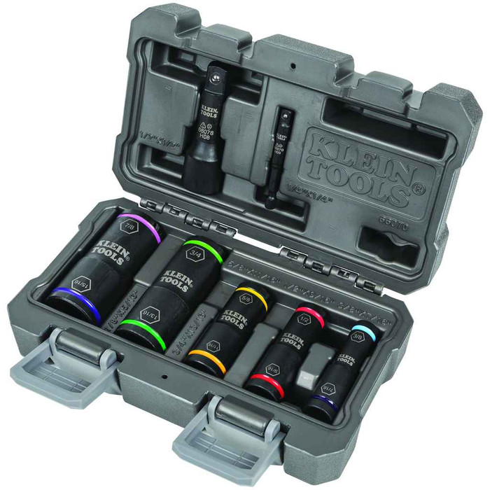 Klein Tools Flip Impact Socket Set, 7-Piece
